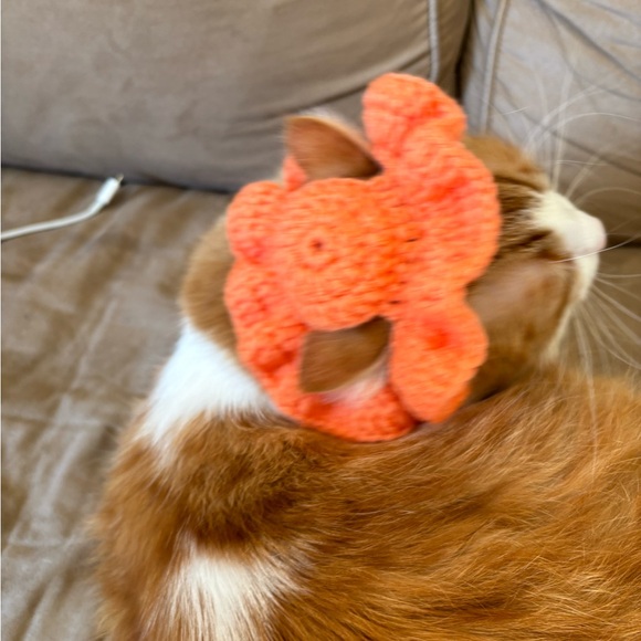 HANDMADE cat bonet bucket hat for cats cat accessories - Picture 6 of 12